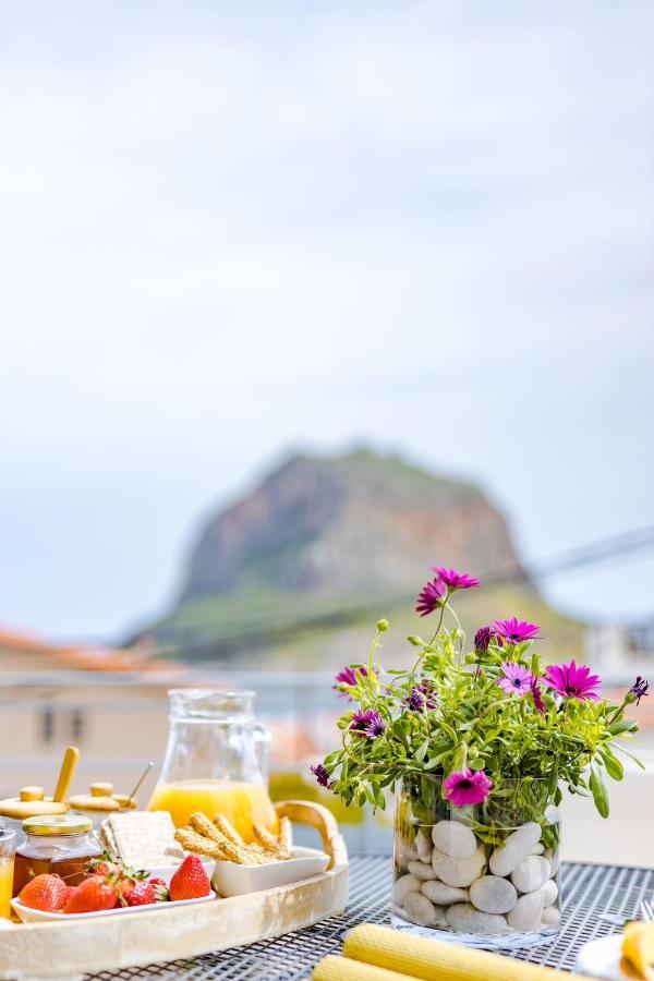 Monemvasia Modern Flat With Panoramic Sea View Eksteriør billede