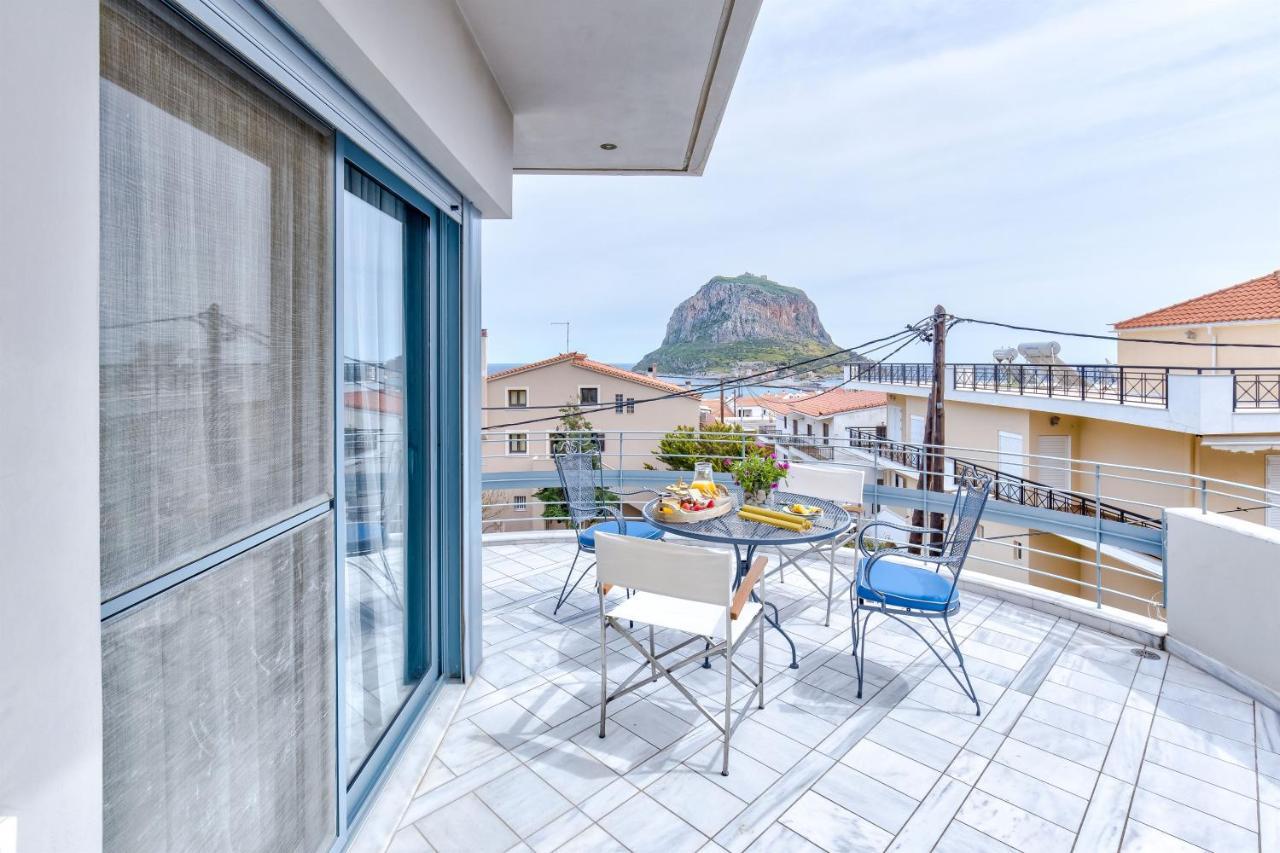 Monemvasia Modern Flat With Panoramic Sea View Eksteriør billede