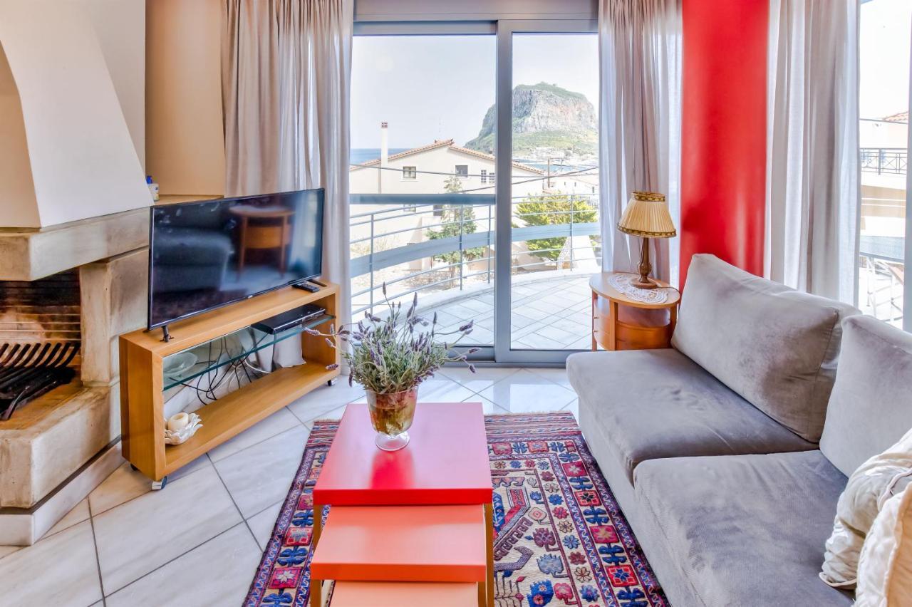 Monemvasia Modern Flat With Panoramic Sea View Eksteriør billede