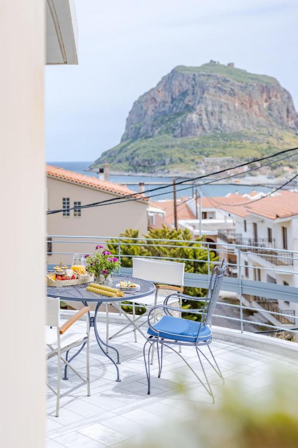 Monemvasia Modern Flat With Panoramic Sea View Eksteriør billede