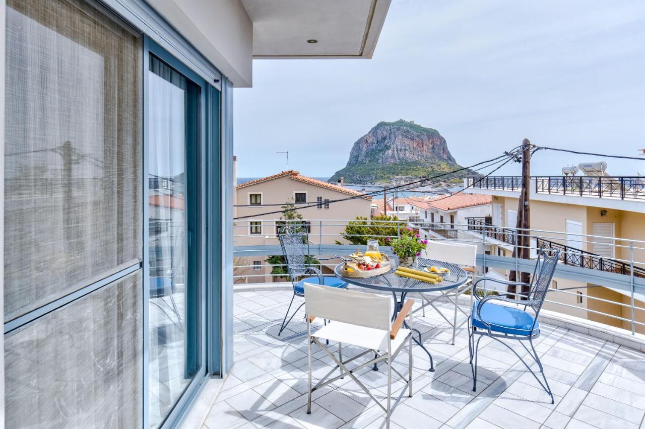 Monemvasia Modern Flat With Panoramic Sea View Eksteriør billede