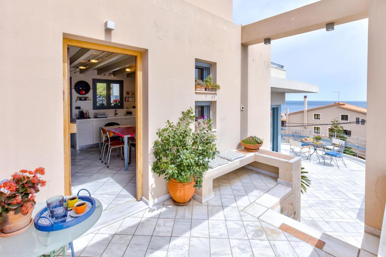 Monemvasia Modern Flat With Panoramic Sea View Eksteriør billede